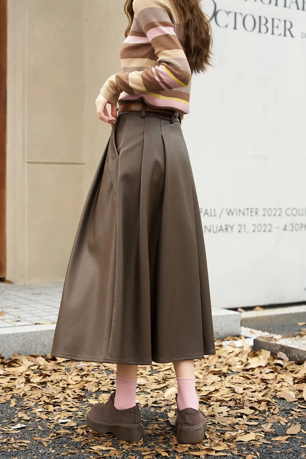 A Line Maxi Skirt for Women