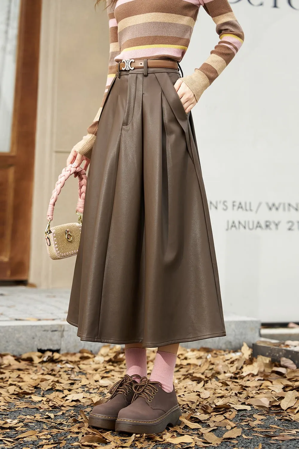 A Line Maxi Skirt for Women