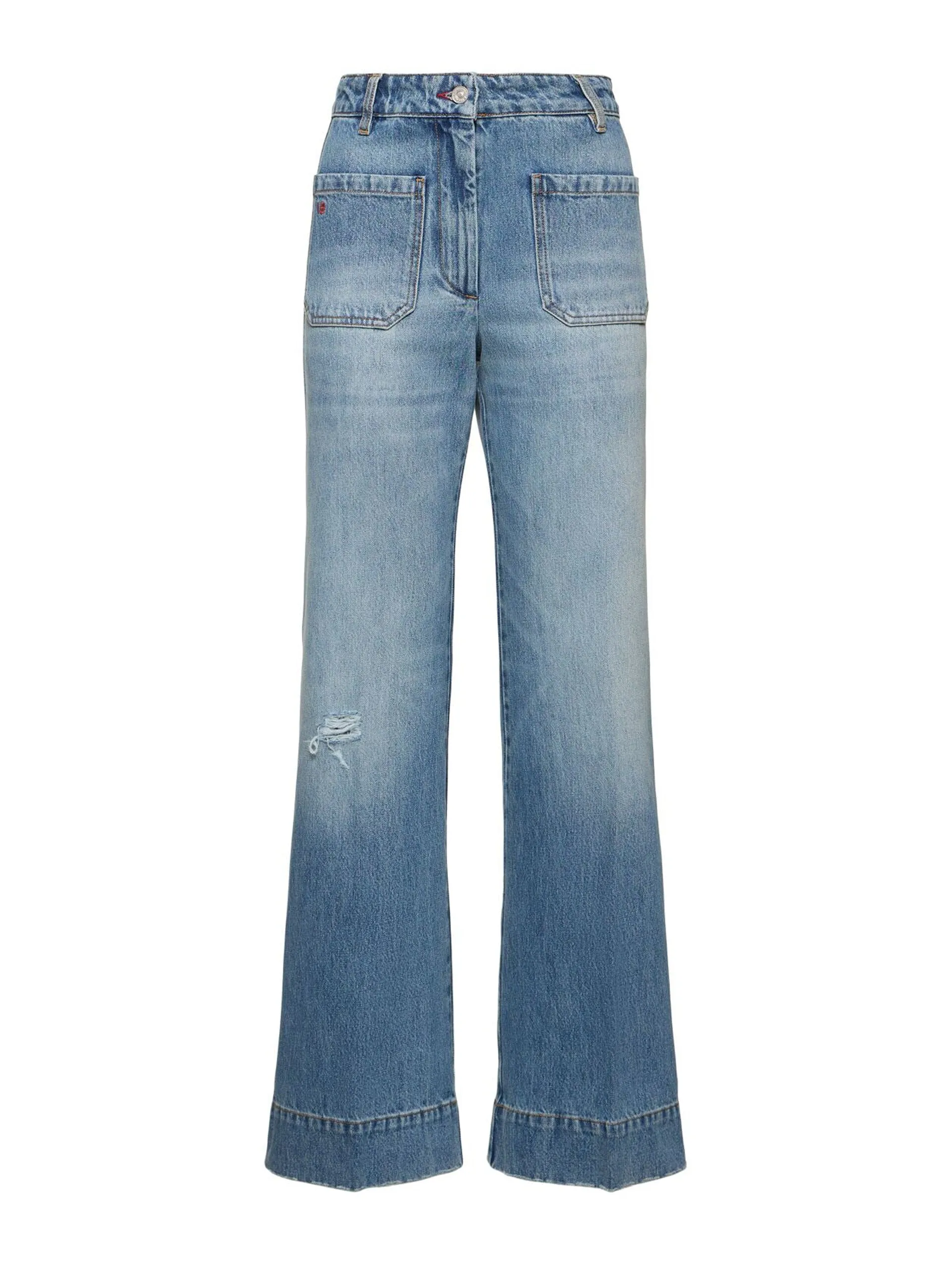 Alina denim high waisted wide jeans