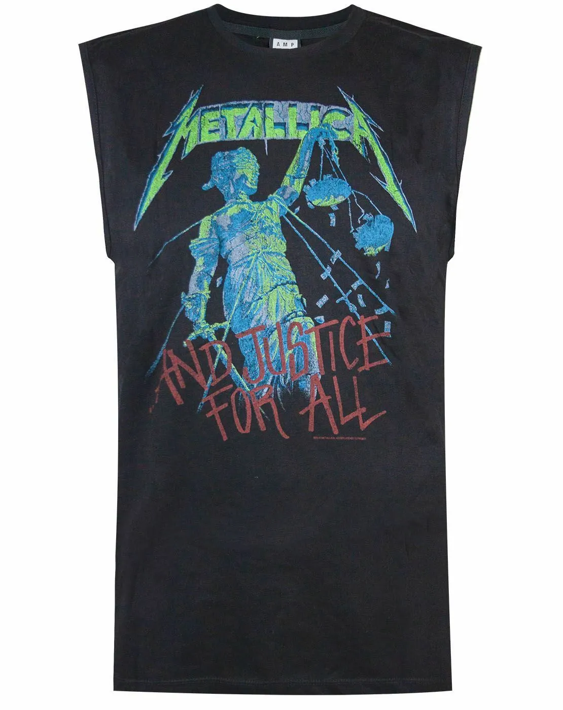 Amplified Clothing Metallica Album Artwork Mens Black Sleeveless T-Shirt