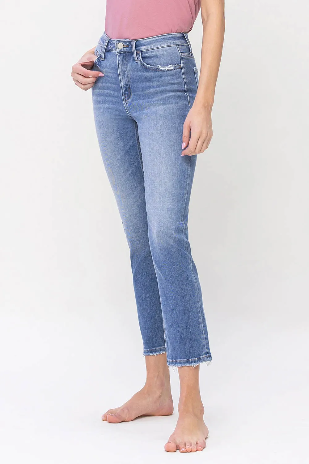 Ashburn High Rise Slim Straight Denim