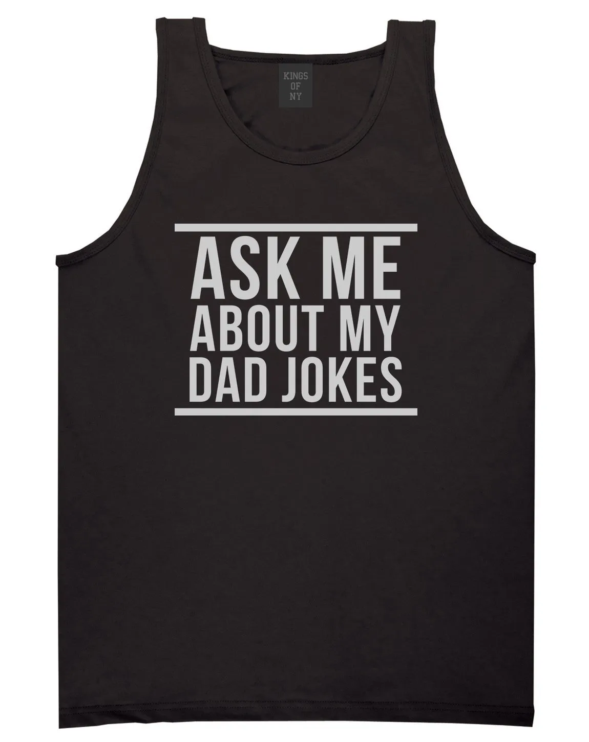 Ask Me About My Dad Jokes Mens Tank Top T-Shirt