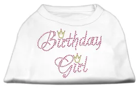 Birthday Girl Rhinestone Shirt White XS (8)