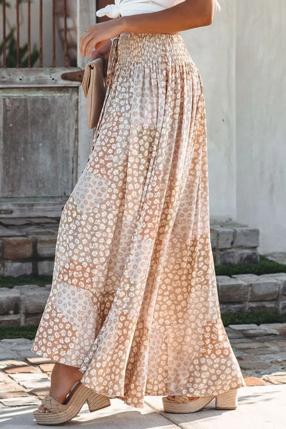 Boho Floral Maxi Skirt