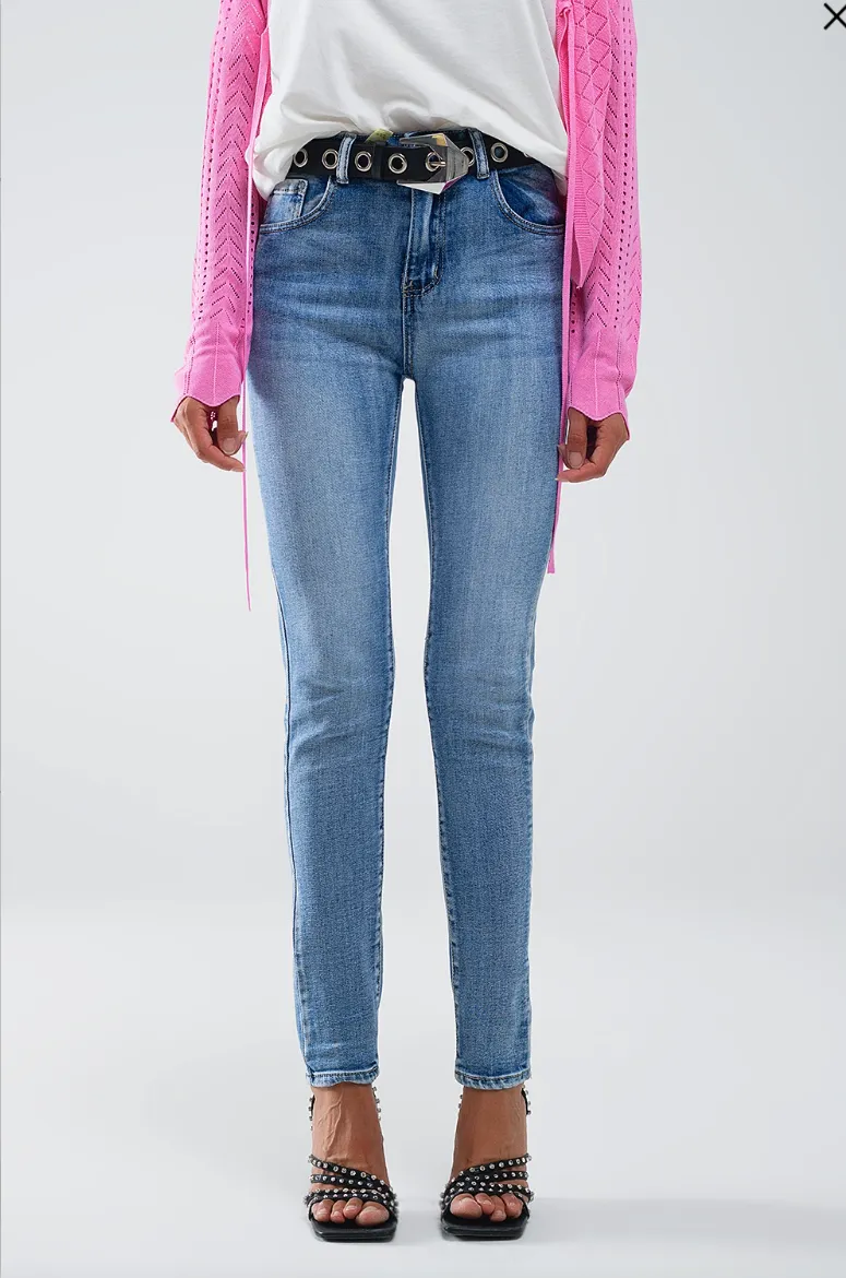 Breanna High Waisted Skinny Jeans