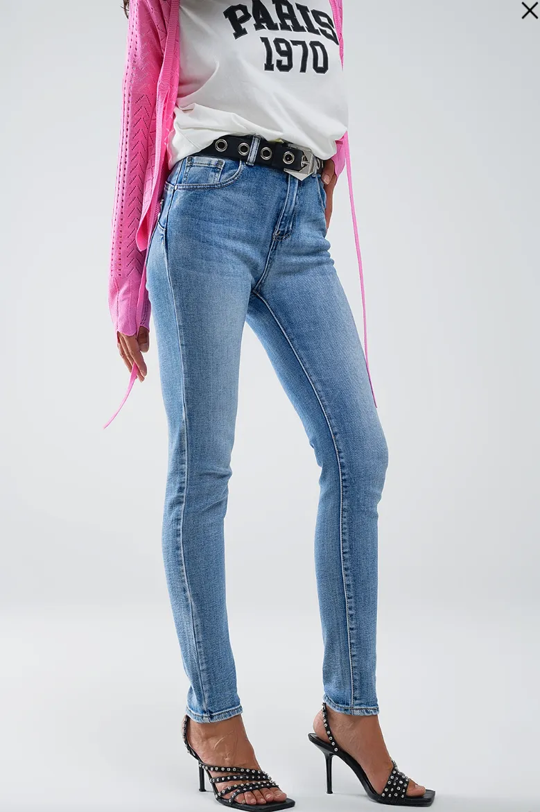 Breanna High Waisted Skinny Jeans