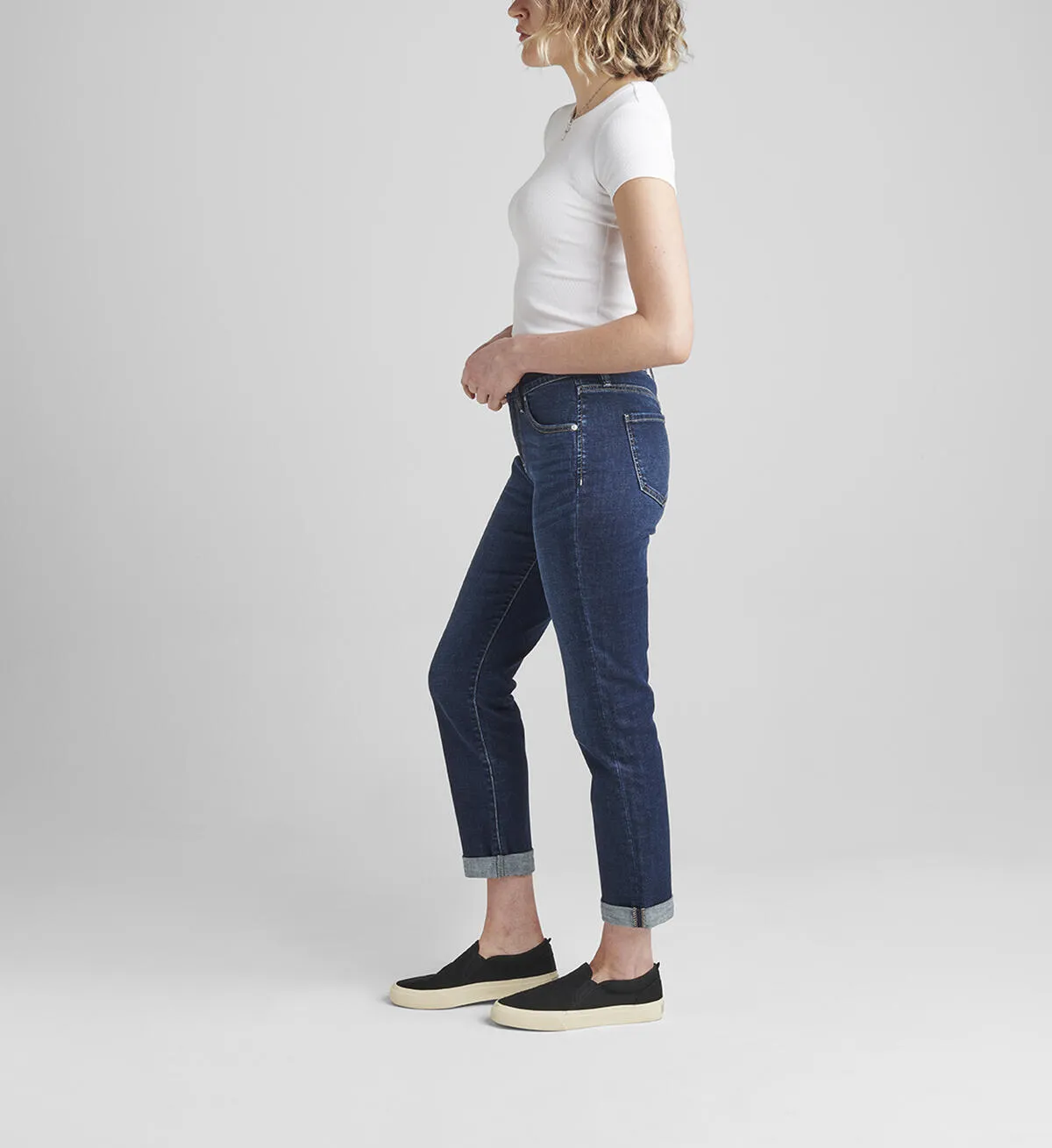 Carter Mid Rise Girlfriend Jeans