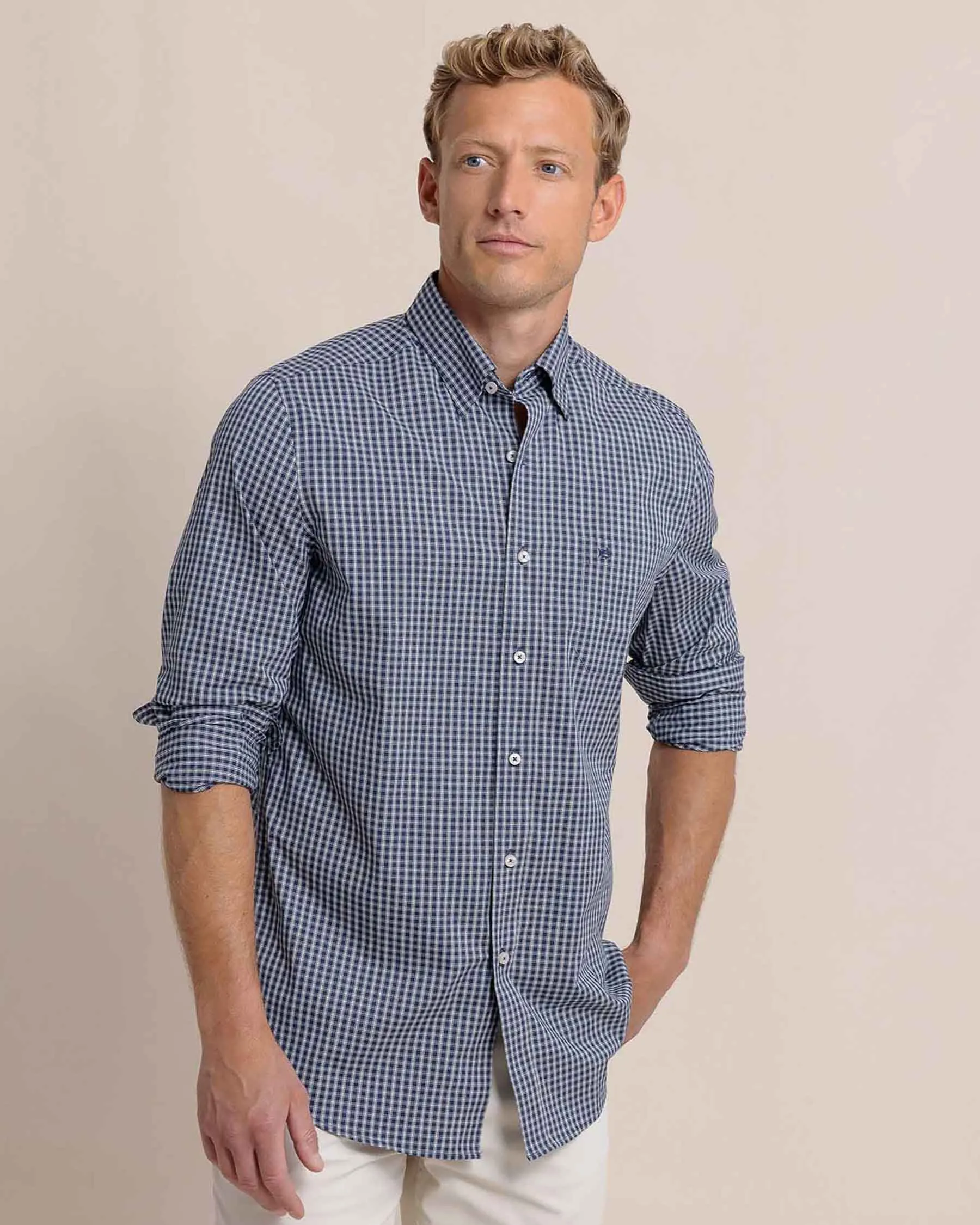 Charleston Pender Plaid Long Sleeve Sport Shirt