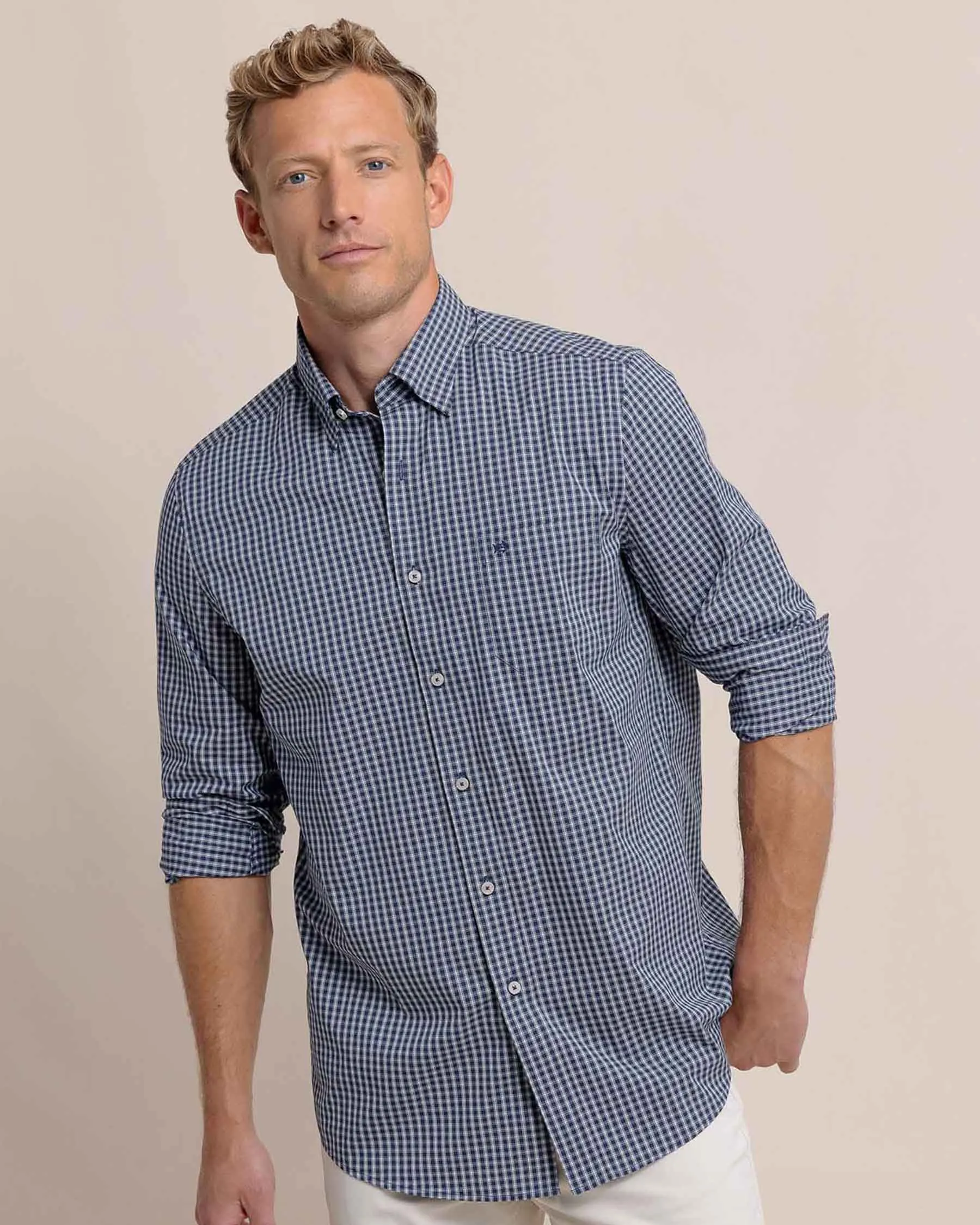 Charleston Pender Plaid Long Sleeve Sport Shirt