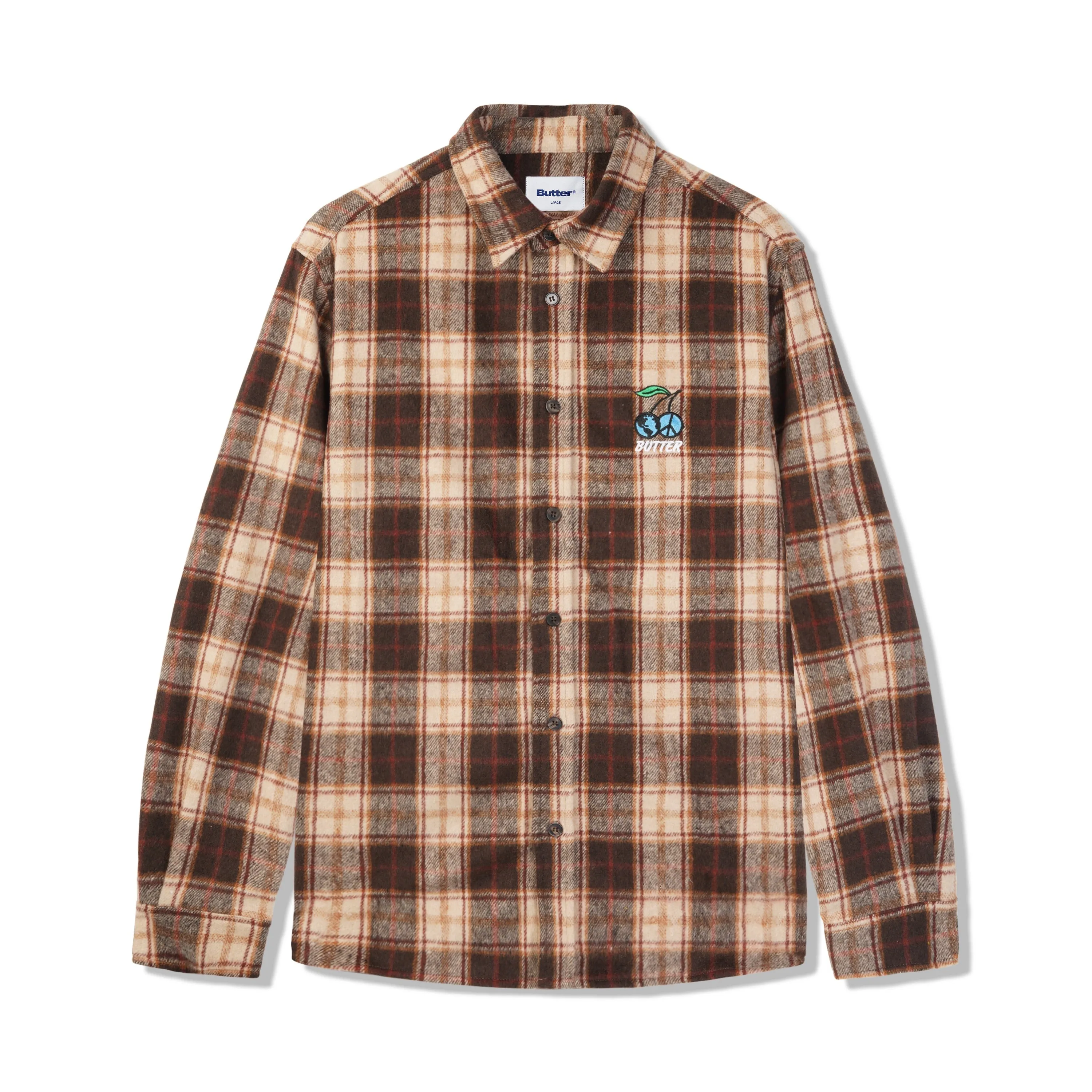 Cherry Flannel Shirt, Chestnut