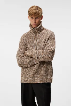 Chester Jacquard Quarter Zip Sweater