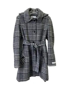 Coat Wool By Calvin Klein In Black & White, Size: S