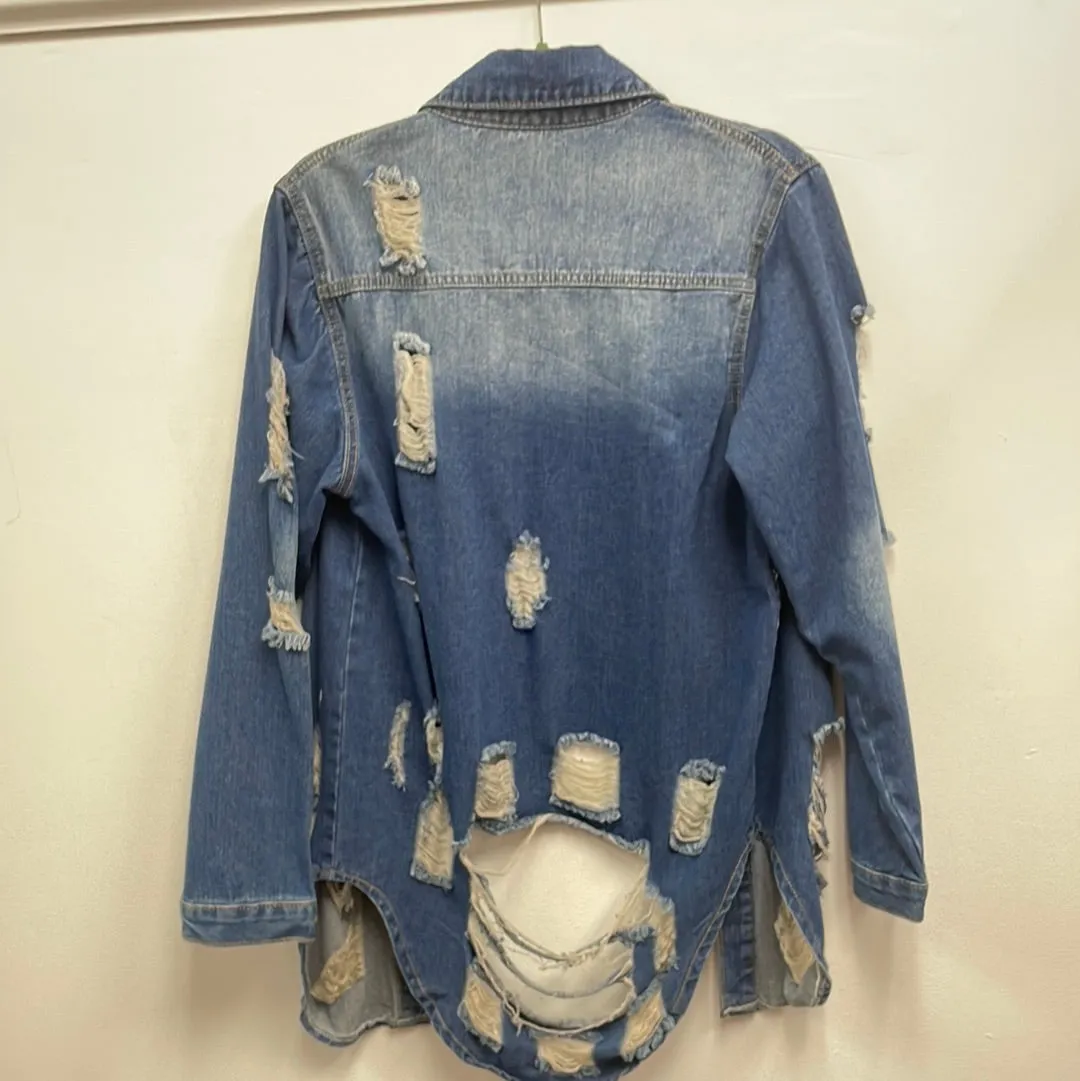 Distressed Denim Jacket