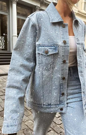 Dover Denim Jacket ~ Embellished Indigo