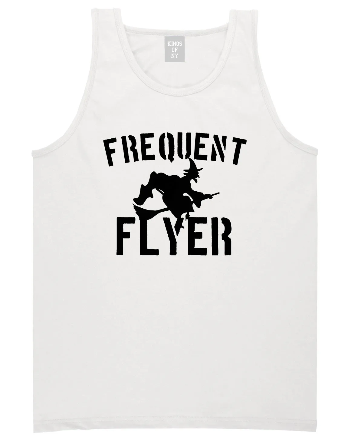 Frequent Flyer Witch Funny Halloween Mens Tank Top T-Shirt