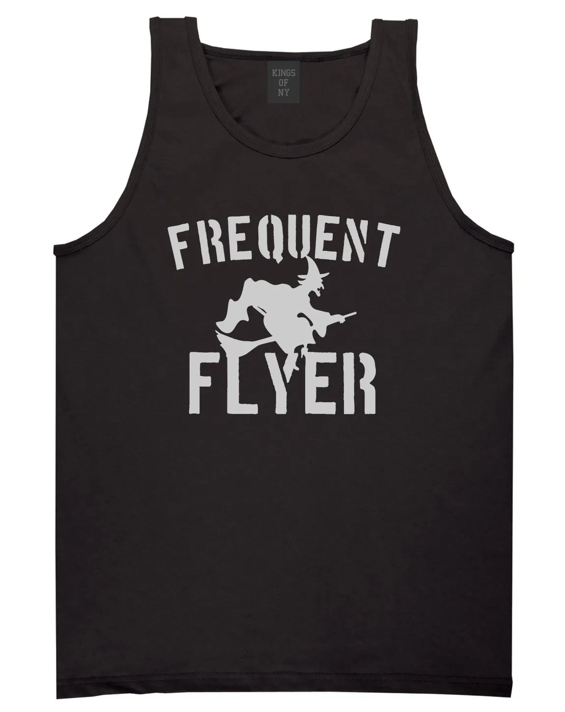 Frequent Flyer Witch Funny Halloween Mens Tank Top T-Shirt