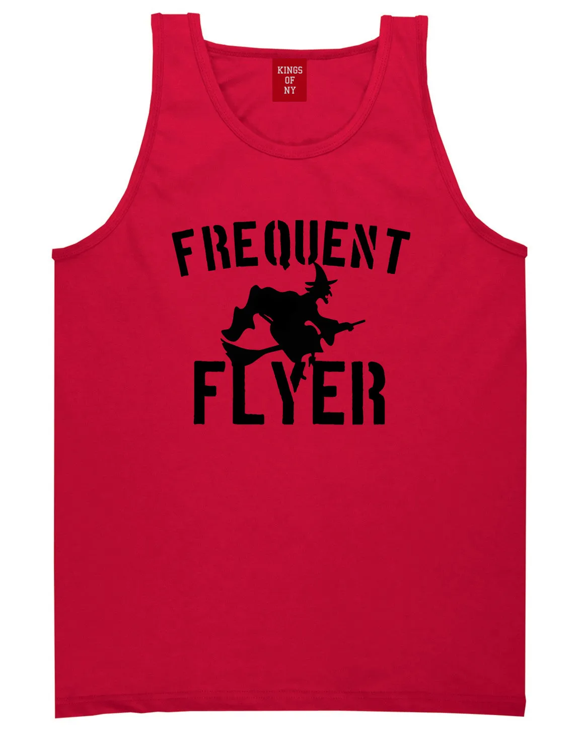 Frequent Flyer Witch Funny Halloween Mens Tank Top T-Shirt