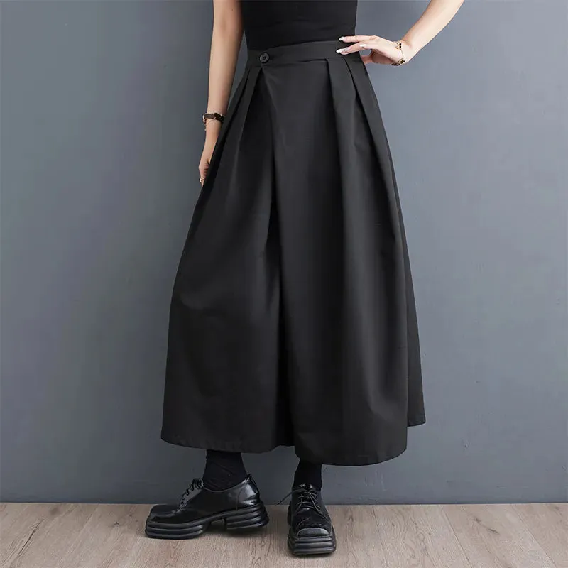 Funki Buys | Skirts | Men's Women's Gothic Wide Leg Pant Skirts