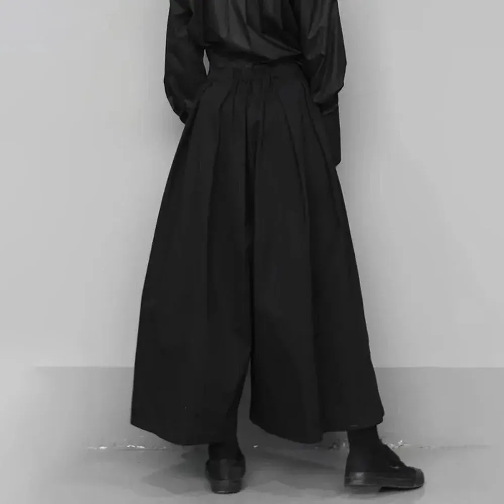 Funki Buys | Skirts | Men's Women's Gothic Wide Leg Pant Skirts