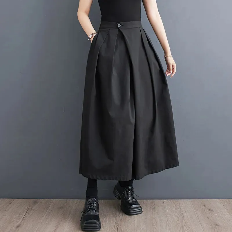 Funki Buys | Skirts | Men's Women's Gothic Wide Leg Pant Skirts