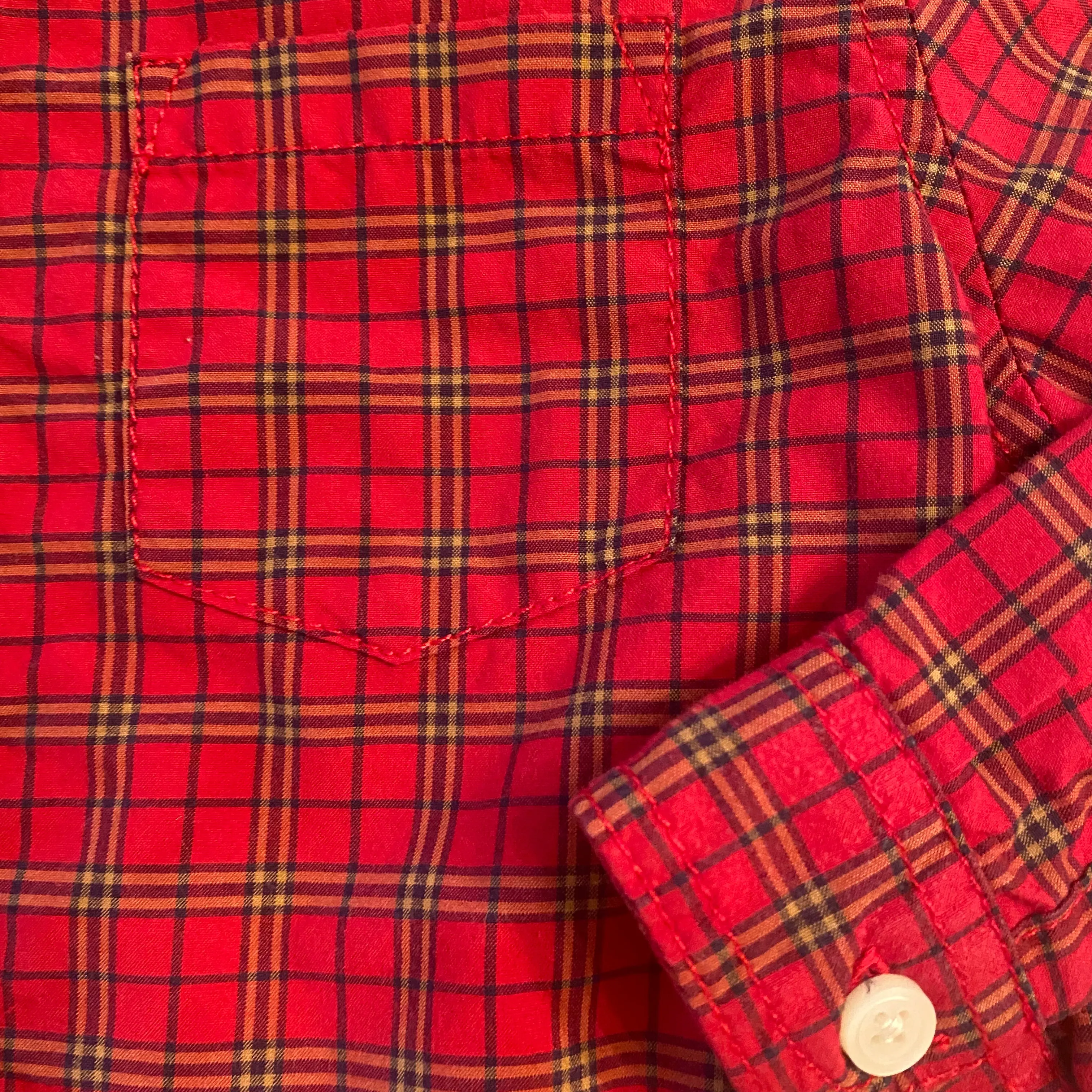 Gymboree Red Plaid Button Down Shirt