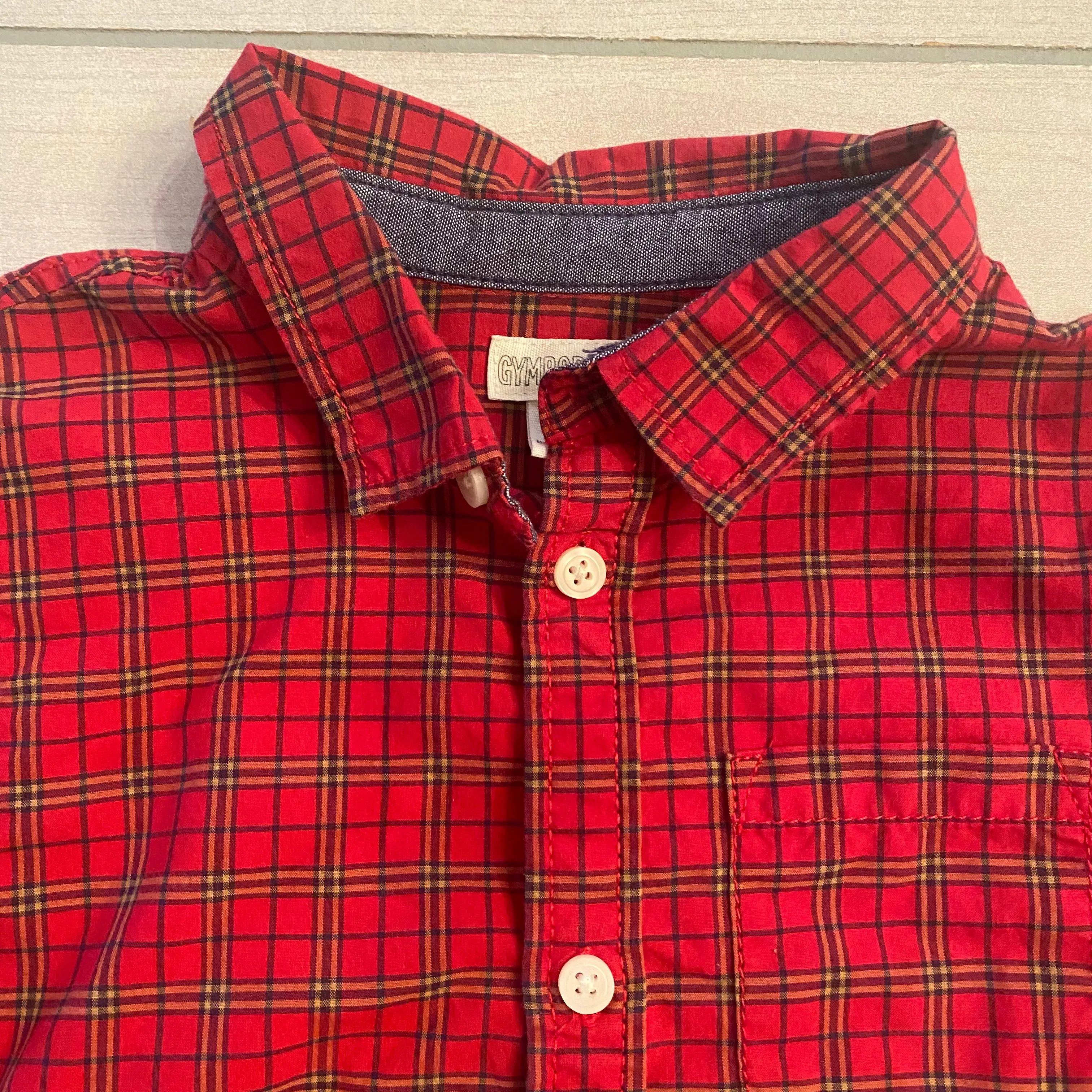 Gymboree Red Plaid Button Down Shirt