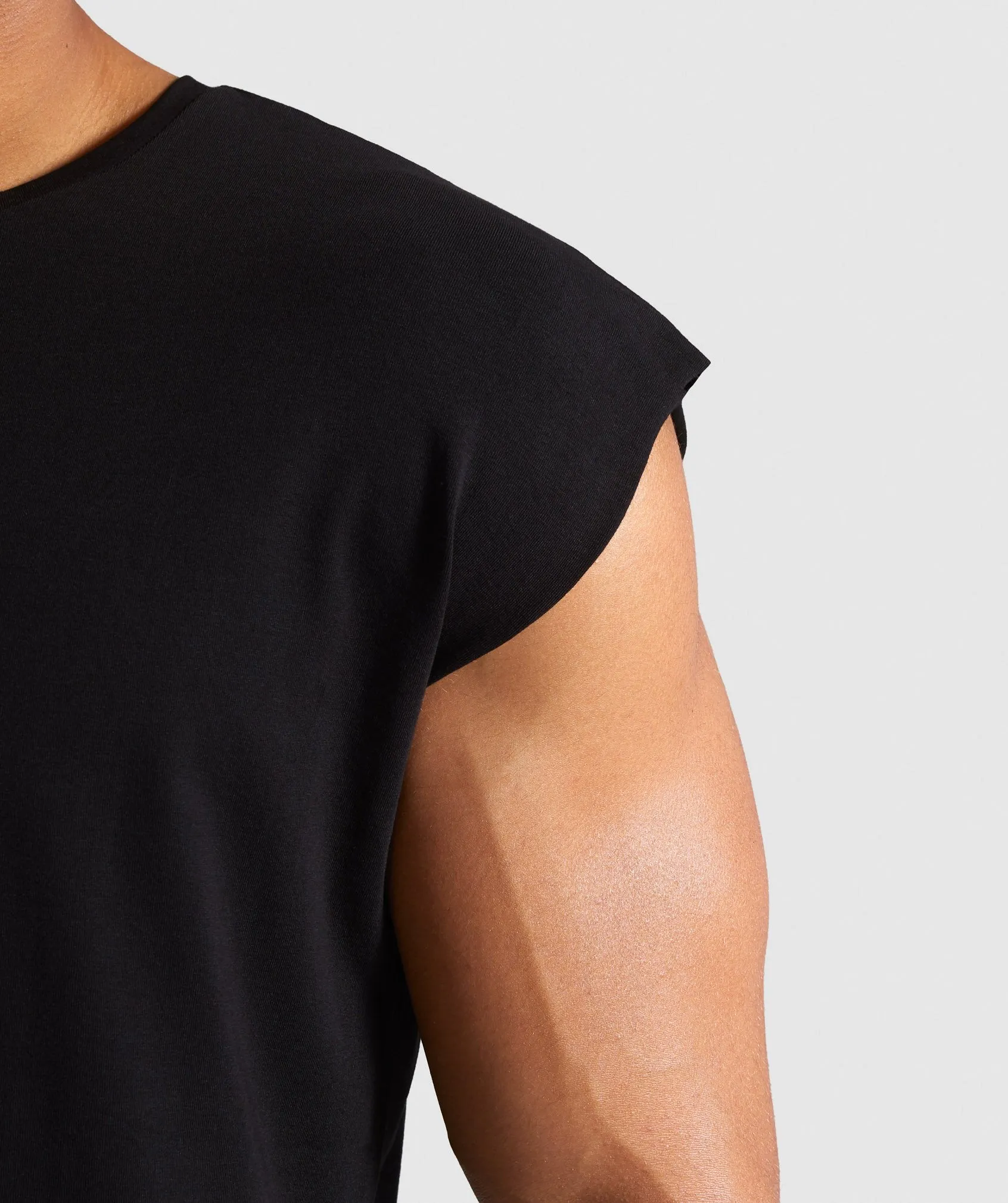 Gymshark TPT Cut off T-Shirt - Black