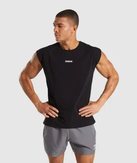 Gymshark TPT Cut off T-Shirt - Black