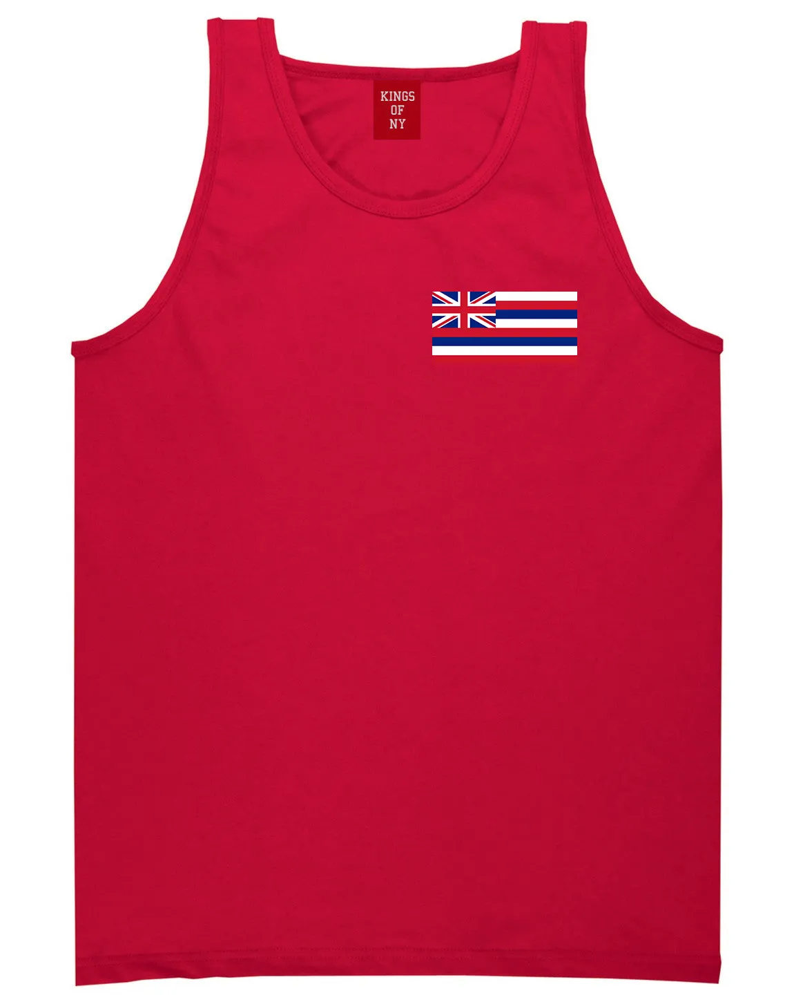 Hawaii State Flag HI Chest Mens Tank Top T-Shirt