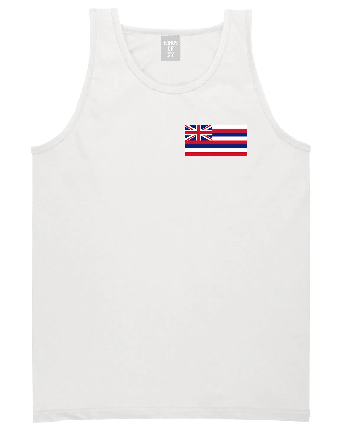 Hawaii State Flag HI Chest Mens Tank Top T-Shirt