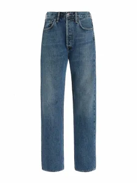 High rise straight leg jeans