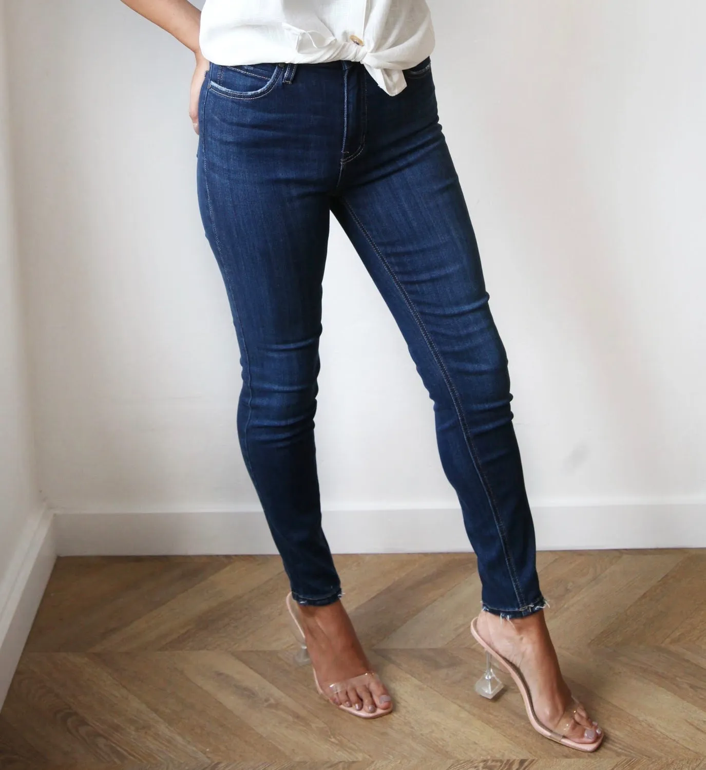 High Waisted Denim Jeans