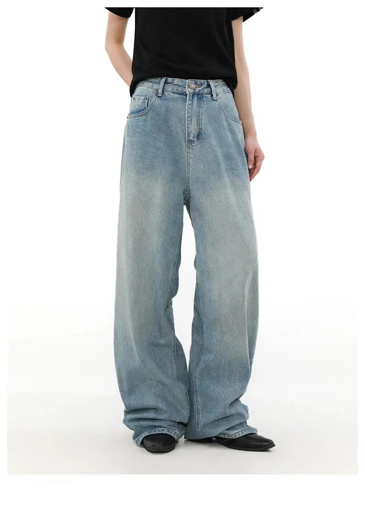 High Waisted Light Wash Jeans