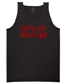 Lets Get Elfed Up Funny Christmas Mens Tank Top T-Shirt