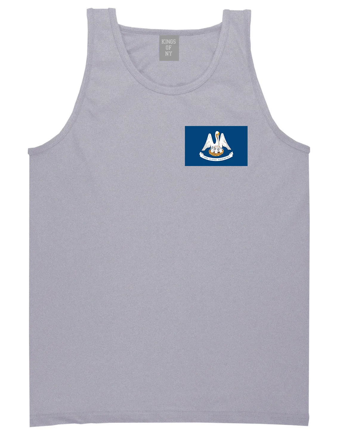 Louisiana State Flag LA Chest Mens Tank Top T-Shirt