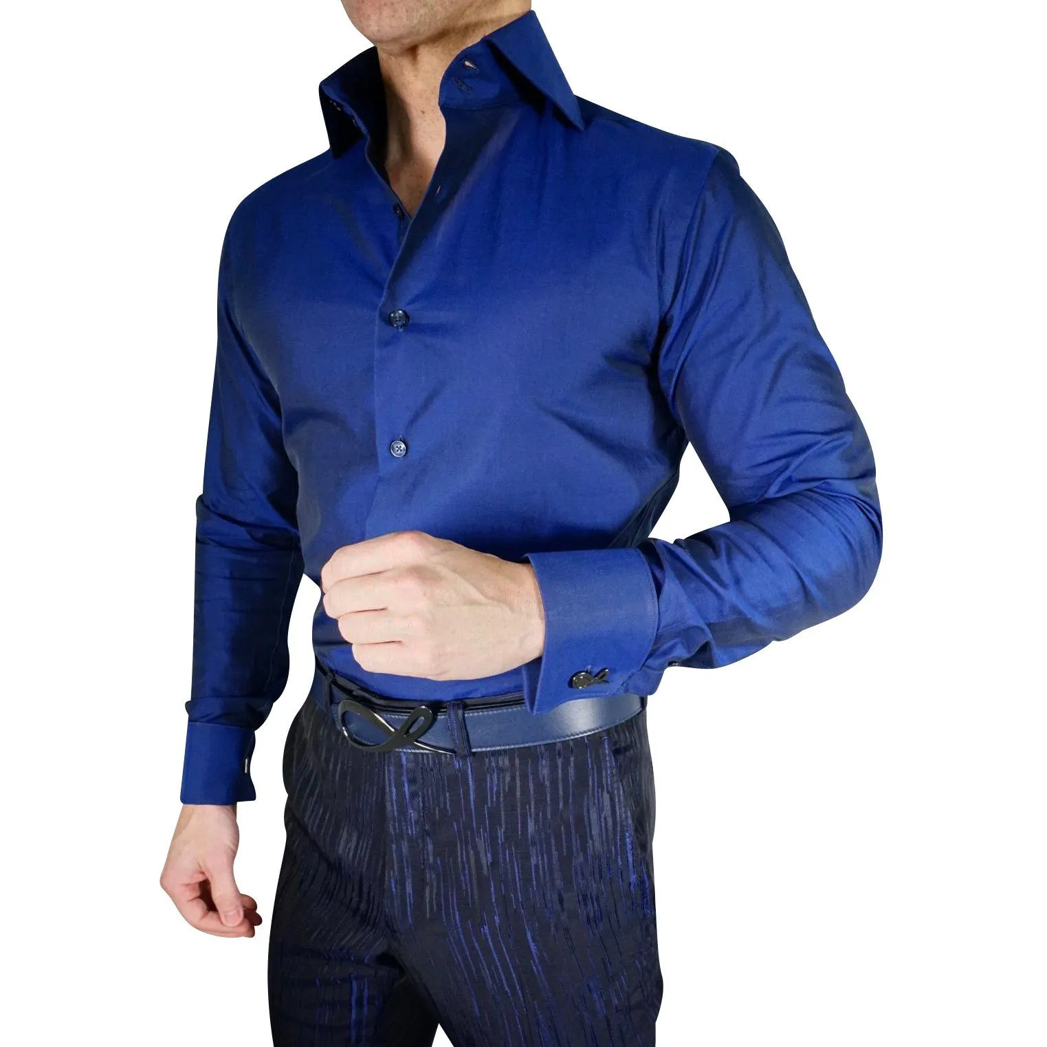 Mare Blue Weavetex Dress Shirt @ The Vault