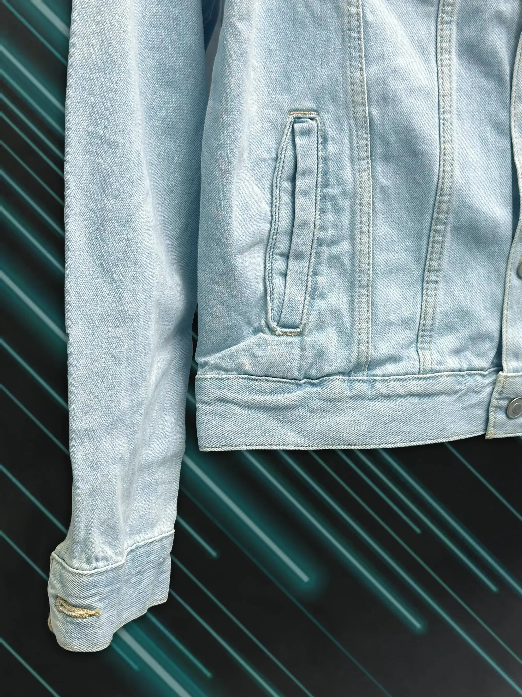 Men's Ice Blue Denim Jacket