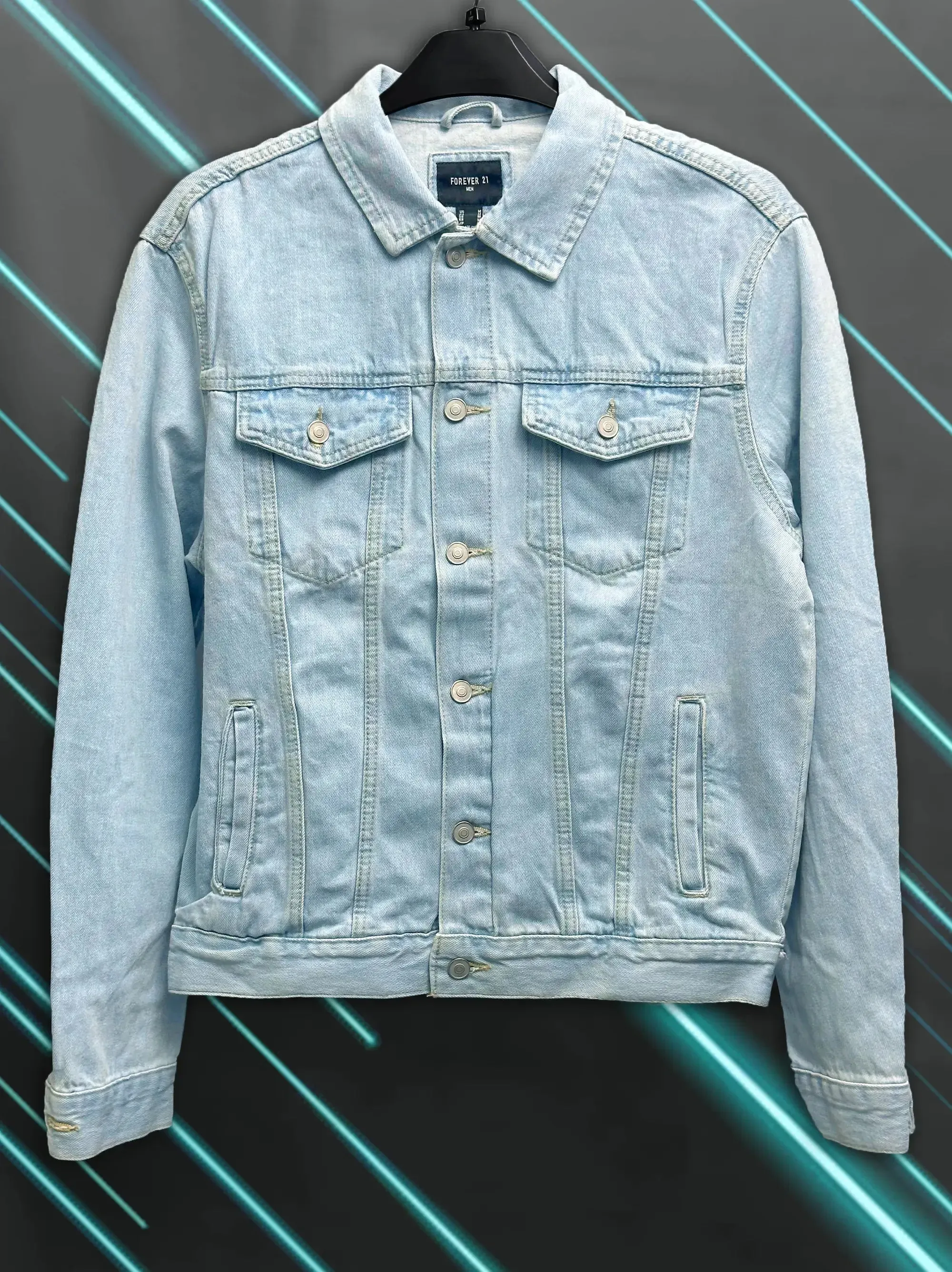 Men's Ice Blue Denim Jacket