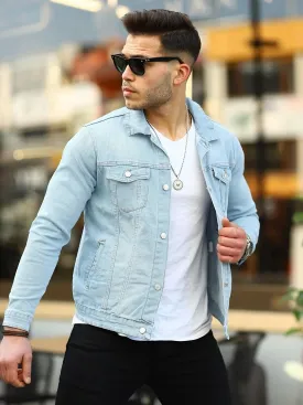 Men's Ice Blue Denim Jacket