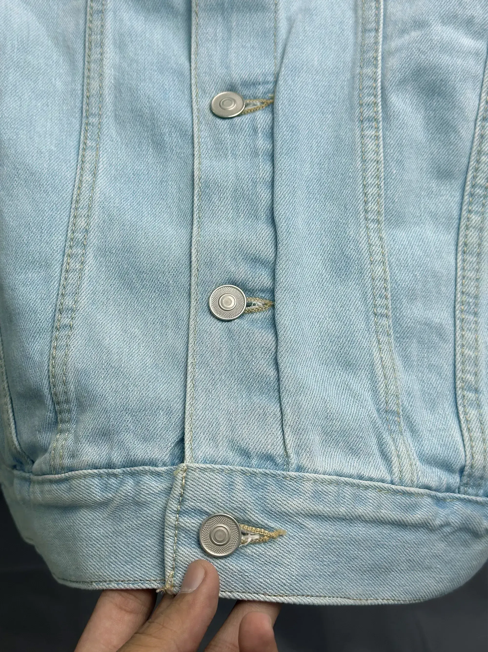 Men's Ice Blue Denim Jacket