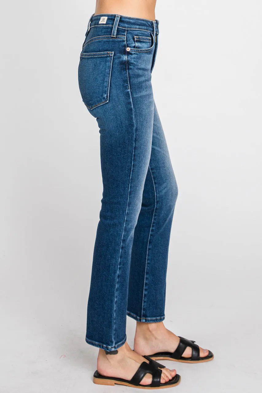 Mini Flare Jeans in Dark Wash