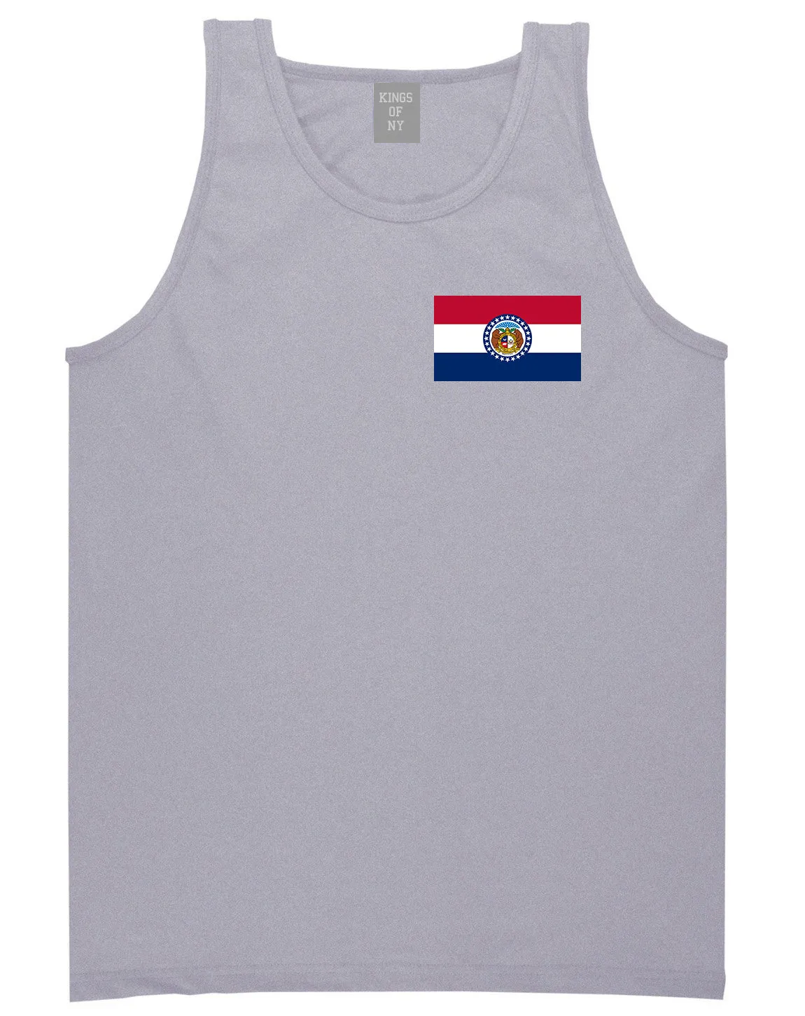 Missouri State Flag MO Chest Mens Tank Top T-Shirt