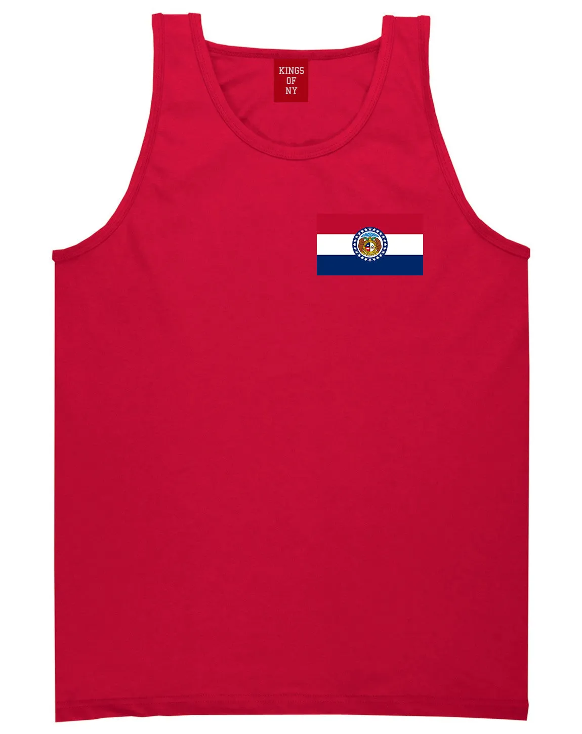 Missouri State Flag MO Chest Mens Tank Top T-Shirt