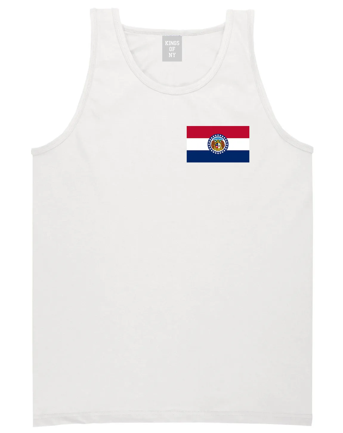 Missouri State Flag MO Chest Mens Tank Top T-Shirt