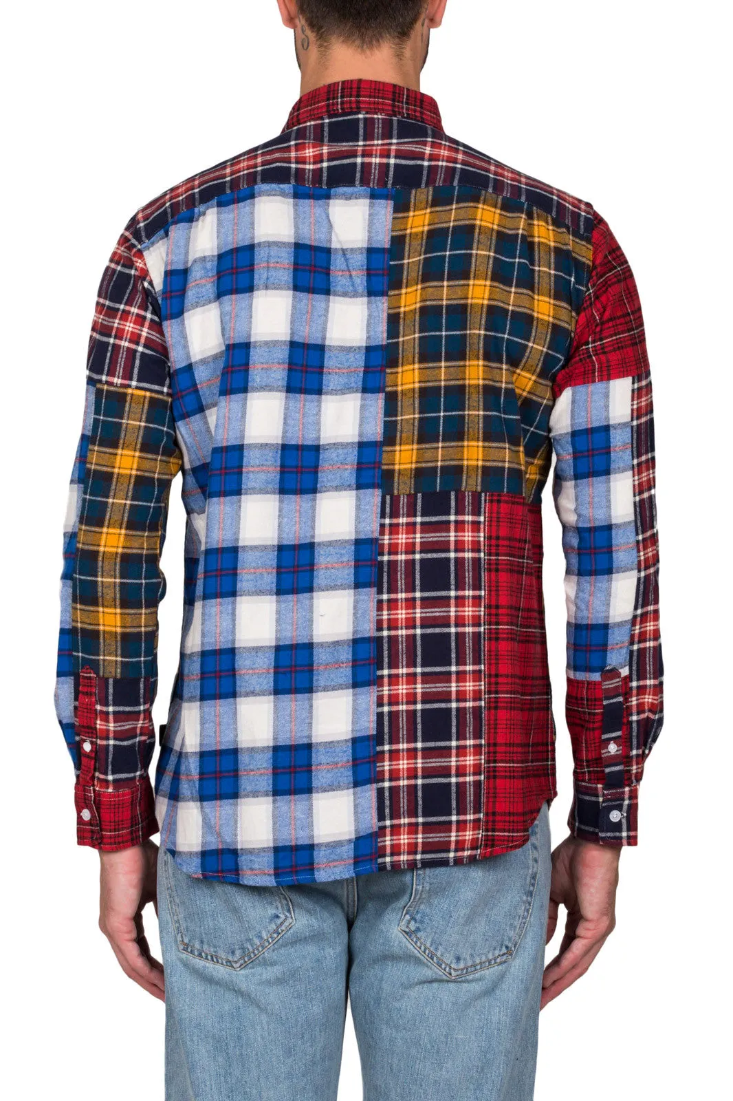 Mixed Plaid Shirt