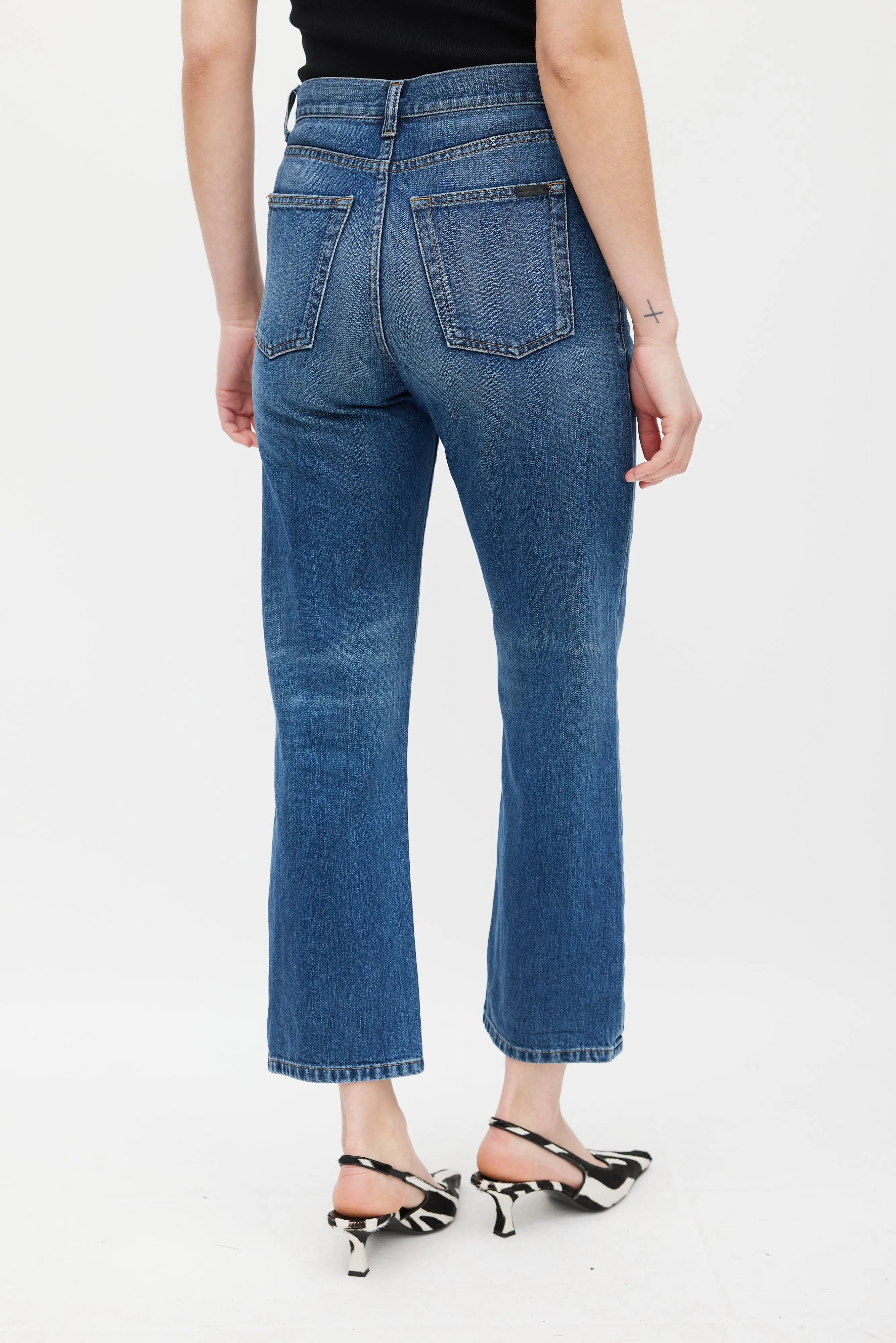 Navy D40 Straight Leg Jeans