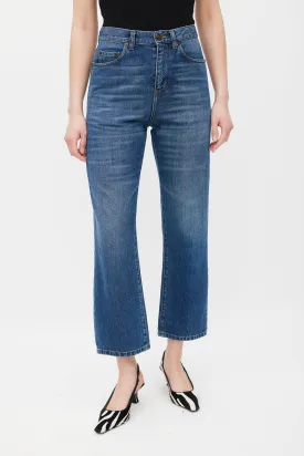 Navy D40 Straight Leg Jeans