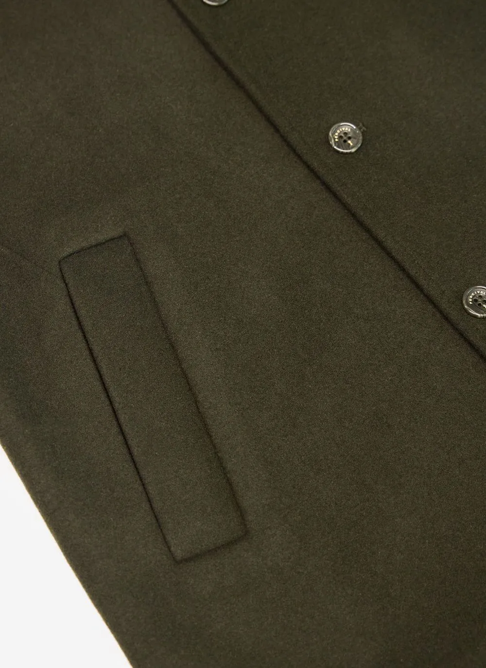 Pea Coat | Melton Wool | Olive