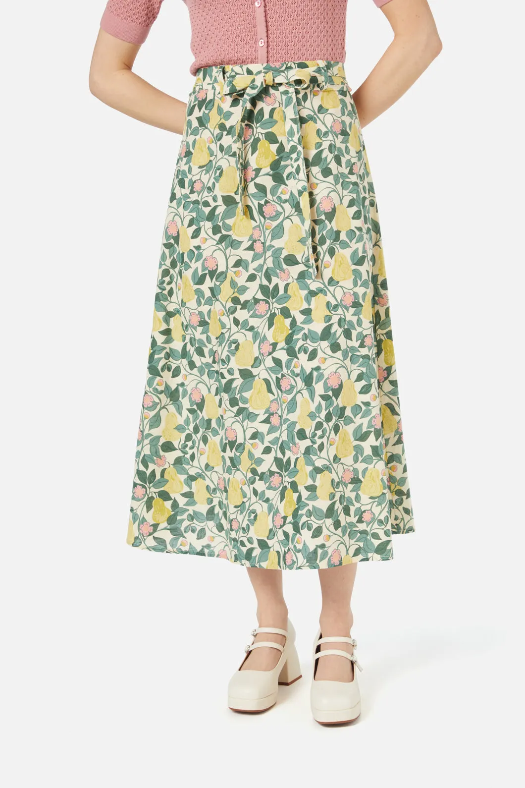 Pear Vine Midi Skirt