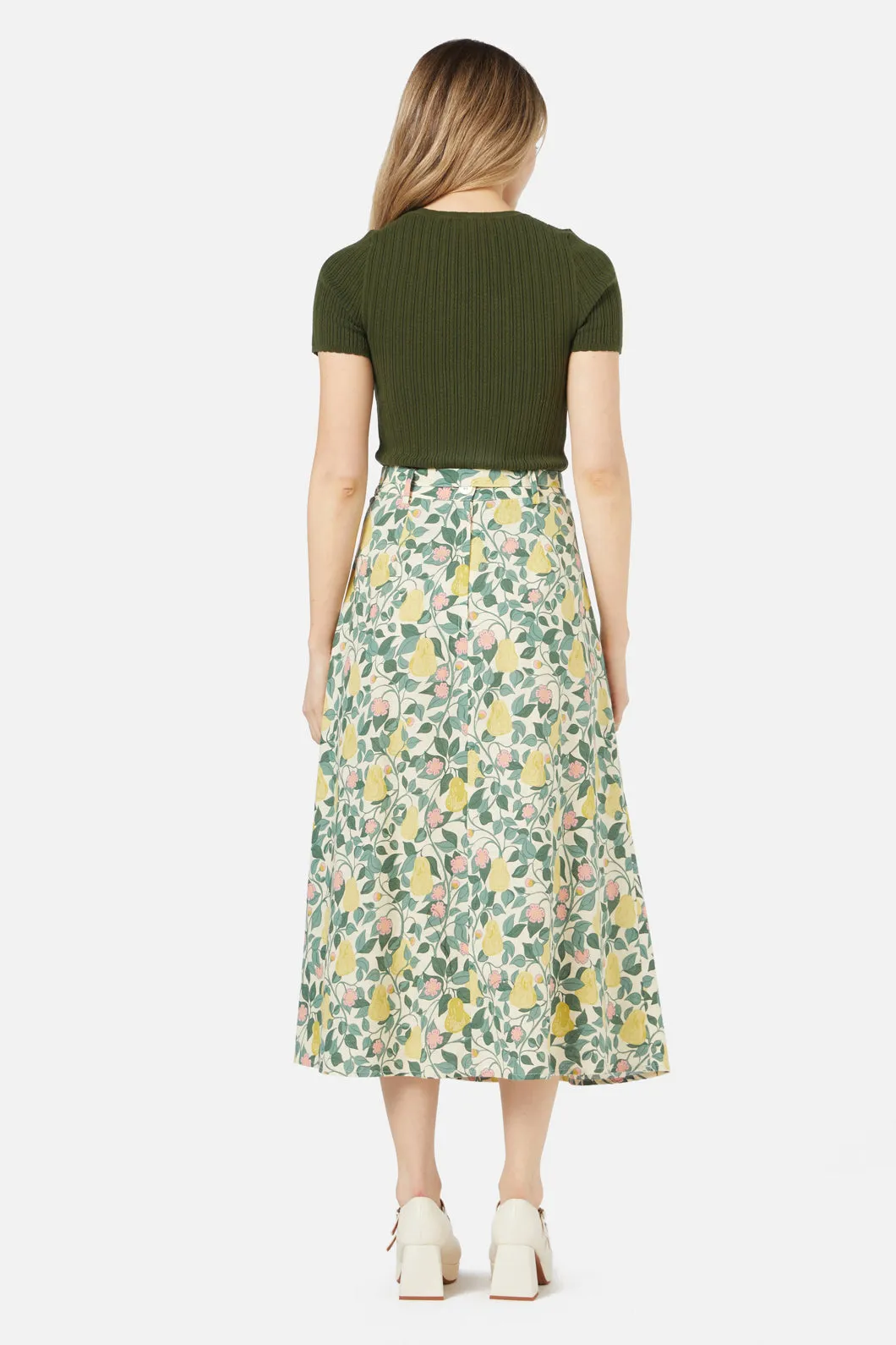 Pear Vine Midi Skirt